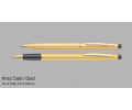 Kriss satin gold Pen set